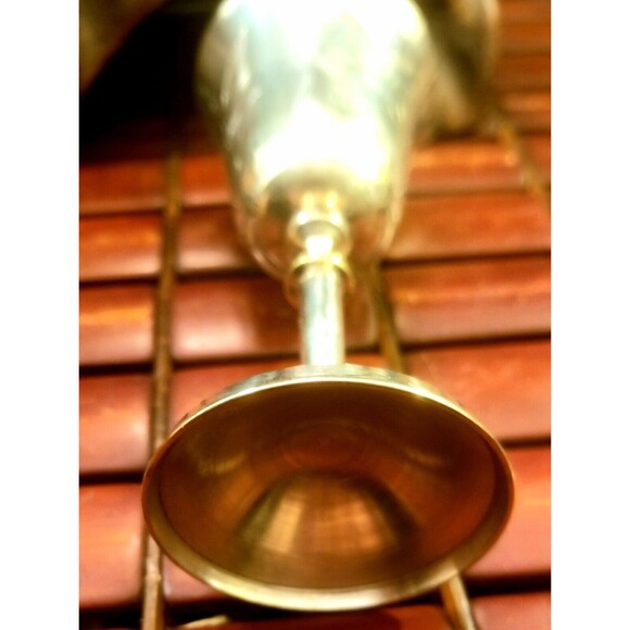 Vintage Silver Plated Metal Chalice w/ Hand Chiseled Floral Decor 2oz 5" High - Picture 6 of 6